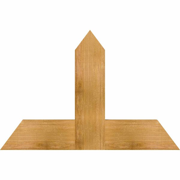 Ekena Millwork Portland Rough Sawn Timber Gable Bracket, Western Red Cedar, 36"W x 24"H x 2"D x 6"F, 16/12 Pitch GBW036X24X0206POR00RWR - main